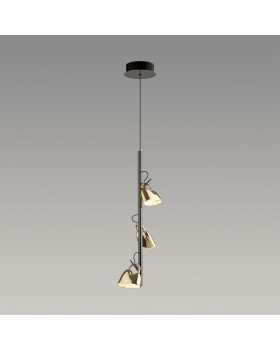 5002/13L L-VISION ODL23 285 черный хром/золотой/ металл/акрил Подвес LED 13W 3000K MALPA-foto3