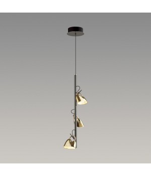 5002/13L L-VISION ODL23 285 черный хром/золотой/ металл/акрил Подвес LED 13W 3000K MALPA-foto3