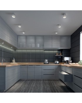 358493 OVER NT20 197 серебро Светильник накладной IP20 LED 4000K 12W 220V ARUM-foto3