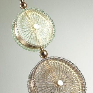 5412/13LD L-VISION ODL_EX23 8 золотой/зеленый/св.коричневый металл/стекло Подвес LED 13W 4000K CARAMELLA-foto6