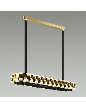 4993/90LA L-VISION ODL23 373 золотой/черный/металл/акрил Люстра LED 90W 3000K ASTURO-foto3