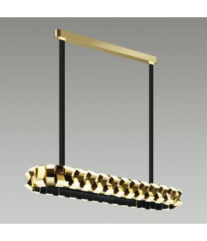 4993/90LA L-VISION ODL23 373 золотой/черный/металл/акрил Люстра LED 90W 3000K ASTURO-foto3