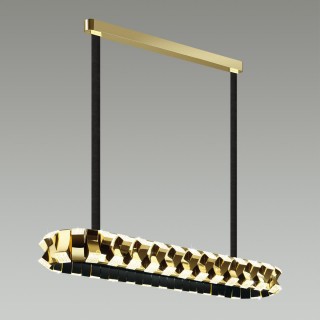 4993/90LA L-VISION ODL23 373 золотой/черный/металл/акрил Люстра LED 90W 3000K ASTURO-foto3