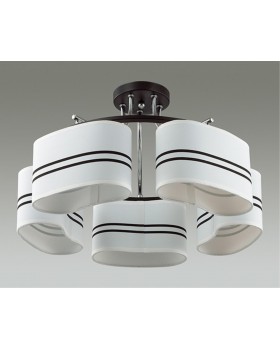3056/5C COMFI LN16 087 хром/черный/ткань Люстра потолочная E14 5*40W 220V IVARA-foto4