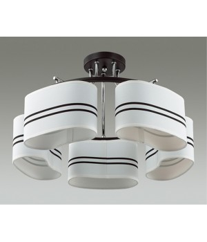 3056/5C COMFI LN16 087 хром/черный/ткань Люстра потолочная E14 5*40W 220V IVARA-foto4
