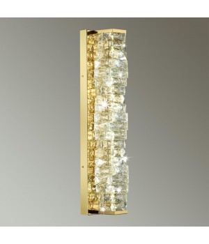 4999/15WL HALL ODL23 433 золотой/прозрачный/металл/хрусталь Бра LED 15W 4000K STRAZA-foto3