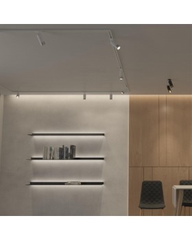 370862 PORT NT22 068 белый/серебро Светильник трековый однофазный двухжильный IP20 GU10 9W 220V SLIM-foto3