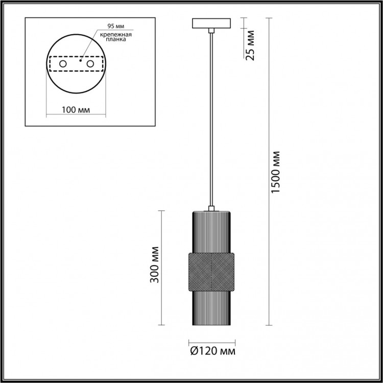 5020/1 MODERN ODL23 335 бронзовый/белый матовый металл/стекло Подвес E14 1*40W PIMPA