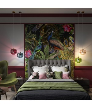 4773/1 PENDANT ODL21 281 зеленый/бронзовый Подвес E27 60W STORBI-foto3