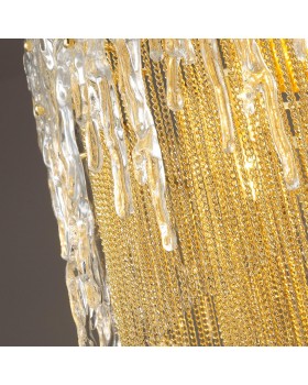 4634/6 CLASSIC ODL20 443 золото/стекло/металл.цепочки Люстра E14 6*40W 220V BRITA-foto7