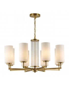 4990/8 HALL ODL23 403 матов. золотой/белый/стекло Люстра E27 8*40W KASALI-foto5