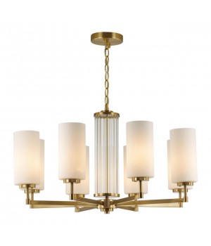 4990/8 HALL ODL23 403 матов. золотой/белый/стекло Люстра E27 8*40W KASALI-foto5