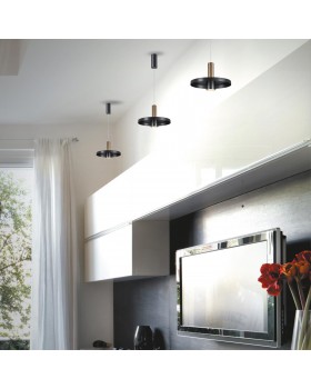 358984 OVER NT22 158 бронза светлая/черный Светильник светодиодный накладной, провод 2м IP20 LED 4000K 15W 220V ALBA-foto2