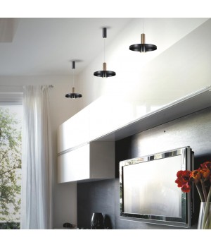 358984 OVER NT22 158 бронза светлая/черный Светильник светодиодный накладной, провод 2м IP20 LED 4000K 15W 220V ALBA-foto2