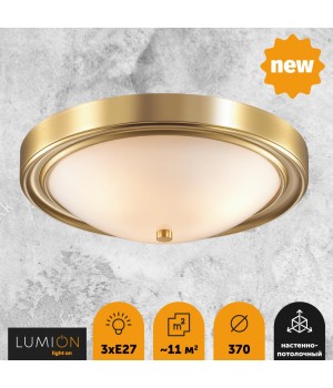 5259/3C VINTAGE LN23 222 латунь Настенно-потолочный светильник E27 3*60W 220V NINA-foto4
