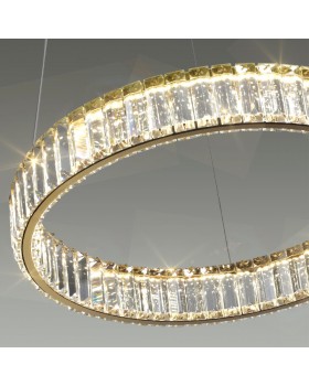 5015/30L L-VISION ODL23 425 золотой/прозрачный металл/хрусталь Люстра LED 30W 4000K 3570Лм VEKIA-foto6