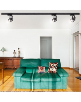 370427 PORT NT19 104 черный Светильник трековый однофазный трехжильный IP20 GU10 50W 220V PIPE-foto3