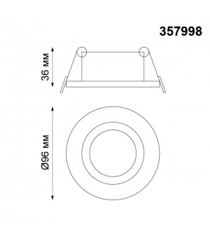 357998 SPOT NT19 253 белый Встраиваемый поворотный светильник IP20 LED 3000К 10W 85-265V STERN-foto2