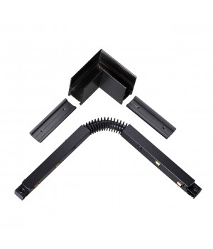 135122 SHINO NT21 043 черный Соединитель с токопроводом для шинопровода L-образный IP20 48V FLUM-foto4