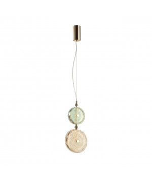 5412/13LC L-VISION ODL_EX23 8 золотой/зеленый/желтый металл/стекло Подвес LED 13W 4000K CARAMELLA-foto5