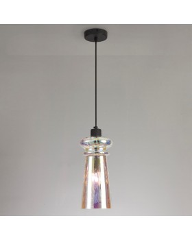 4967/1 MODERN ODL23 300 матов.черный/разноцветный/металл/стекло Подвес E14 1*40W PASTI-foto3