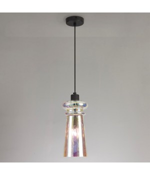 4967/1 MODERN ODL23 300 матов.черный/разноцветный/металл/стекло Подвес E14 1*40W PASTI-foto3