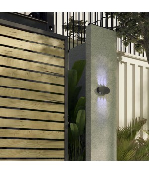 358563 STREET NT21 318 темно-серый Ландшафтный настенный светильник IP54 LED 4000K 6W 85-265V CALLE-foto3