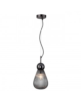 5417/1 MODERN ODL_EX23 17 черный хром/дымчатый/металл/стекло Подвес E14 1*40W ELICA-foto4