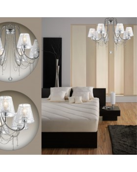 3307/8 COMFI LN17 199 хром/ткань/декор.цепочки/хрусталь Люстра E14 8*40W 220V FELIKINA-foto3