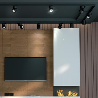 358787 PORT NT21 123 черный Трехфазный трековый светодиодный светильник IP20 LED 25W 4000K 2200Лм 100-265V GRODA-foto3