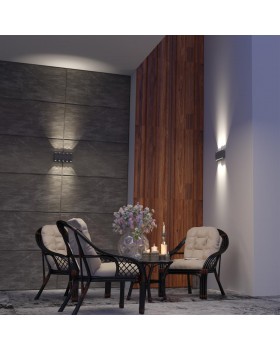 358569 STREET NT21 316 темно-серый Ландшафтный настенный светильник IP54 LED 4000K 10W 85-265V CALLE-foto3