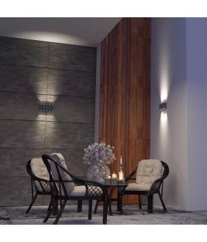 358569 STREET NT21 316 темно-серый Ландшафтный настенный светильник IP54 LED 4000K 10W 85-265V CALLE-foto3