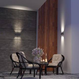 358569 STREET NT21 316 темно-серый Ландшафтный настенный светильник IP54 LED 4000K 10W 85-265V CALLE-foto3