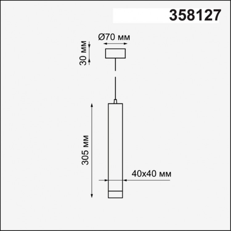 358127 OVER NT19 203 белый Накладной светильник, длина провода 1м IP20 LED 3000K 12W 160 - 265V MODO