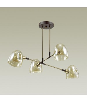 4434/4C MODERNI LN20 171 коричневый, латунь, стекло Люстра потолочная E14 4*40W 220V NOAH-foto4