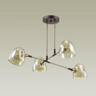 4434/4C MODERNI LN20 171 коричневый, латунь, стекло Люстра потолочная E14 4*40W 220V NOAH-foto4