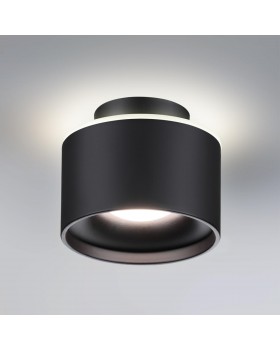 358971 OVER NT22 161 черный Светильник накладной с переключ. цв. температуры IP20 LED 3000К\4000К\6000К 12W вниз + 3W вверх 110-265V GIRO-foto3