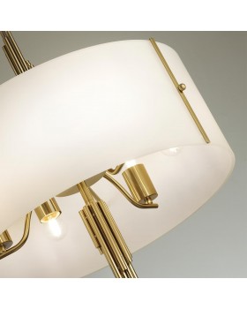 5415/6 MODERN ODL_EX23 39 бронзовый/белый матовый/металл/стекло Люстра E27 6*40W MARGARET-foto5