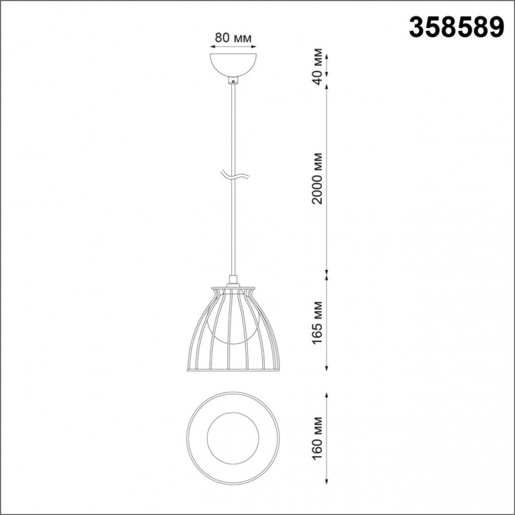 358589 OVER NT21 190 белый/золото Светильник накладной, провод 2м IP20 G9 12W 220-240V ZELLE