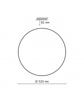 2051/EL PALE SN 088 Светильник пластик/белый/хром LED 72Вт 3000-6000K D520 IP43 пульт ДУ LEKA-foto2