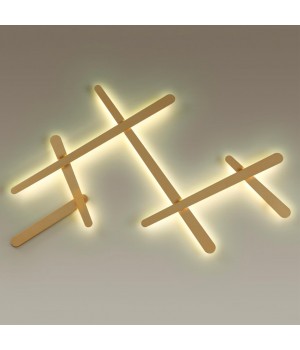 4231/36WL HIGHTECH ODL21 103 золотист/металл Настенный светильник IP20 LED 36W 2600Лм 4000К RUDY-foto3