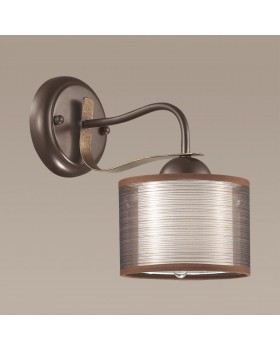 3487/1W COUNTY LN18 210 кофейный/абажур ткань Бра Е14 40W 220V LILIVANT-foto3