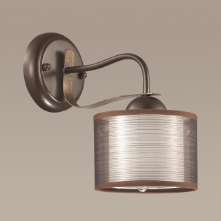 3487/1W COUNTY LN18 210 кофейный/абажур ткань Бра Е14 40W 220V LILIVANT-foto3