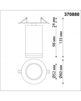 370880 SPOT NT22 239 белый Cветильник встраиваемый IP20 GU10 9W 220V ULAR-foto2