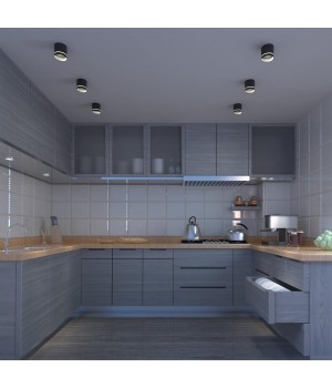 358491 OVER NT20 197 черный Светильник накладной IP20 LED 4000K 12W 220V ARUM-foto3