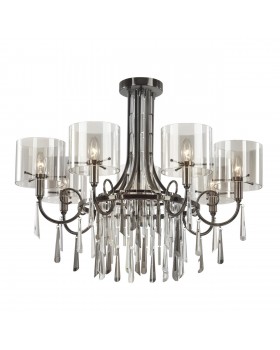 4890/7 HALL ODL_EX23 43 черный хром/дымчатый/ металл/стекло Люстра E14 7*40W NICOLE-foto5