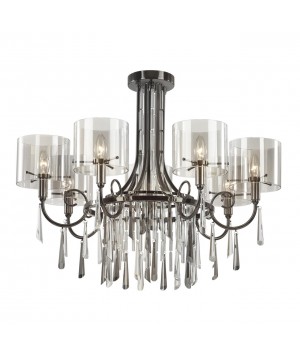 4890/7 HALL ODL_EX23 43 черный хром/дымчатый/ металл/стекло Люстра E14 7*40W NICOLE-foto5