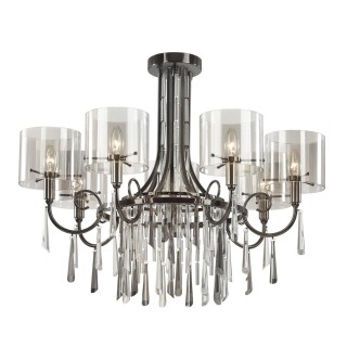 4890/7 HALL ODL_EX23 43 черный хром/дымчатый/ металл/стекло Люстра E14 7*40W NICOLE-foto5