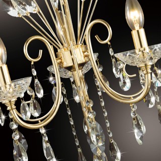 4977/3F HALL ODL23 435 золотой/хрусталь Торшер E14 3*40W VERSIA-foto5