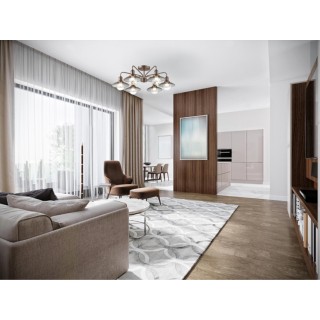 3513/6C LOFTI LN18 210 кофейный Люстра потолочная E27 6*60W 220V LUDACRIS-foto3